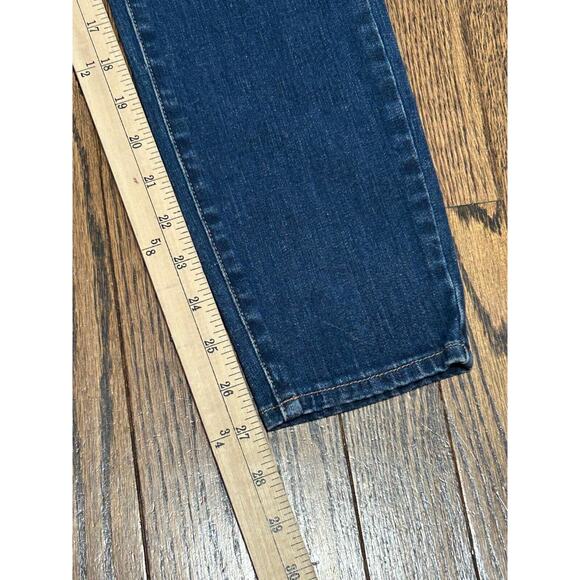 PISTOLA Jeans Women's Size 27 Blue Denim Flat Front Button Fly Straight Leg - Picture 3 of 8